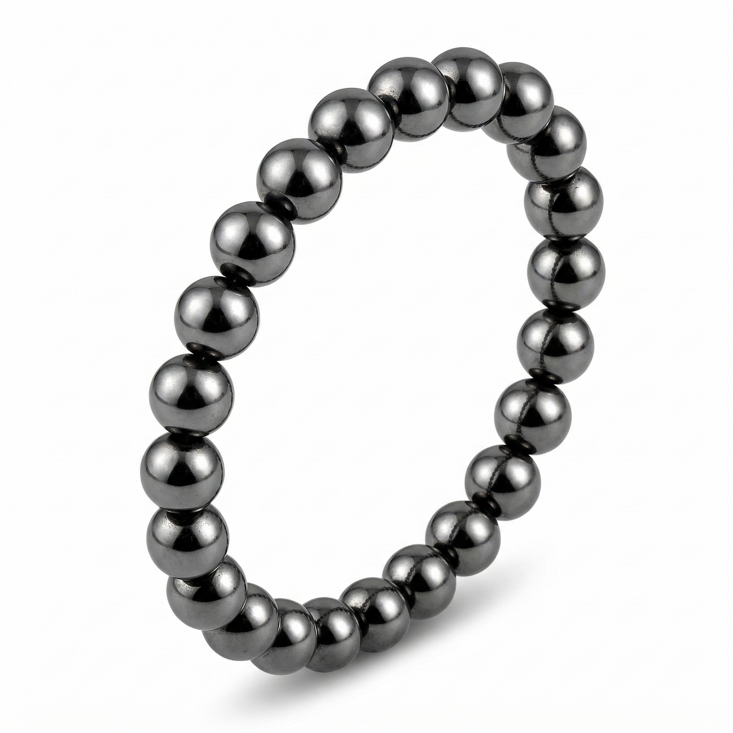 Round Hematite Bracelete